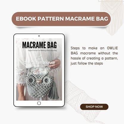 Ebook Pattern Macrame Owl Bag